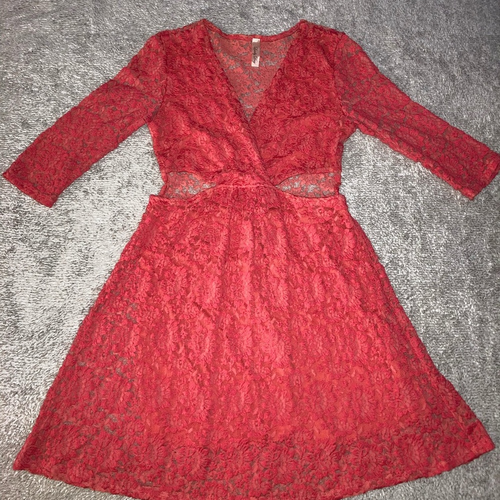 Pink Lace Dress